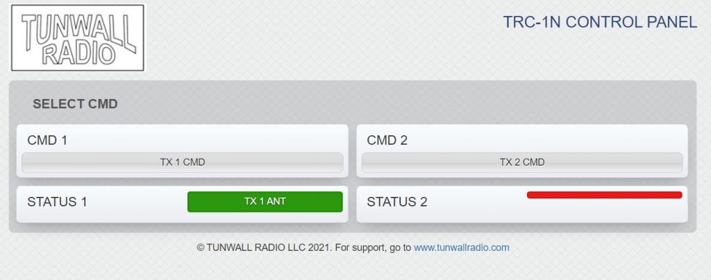 Tunwall TRC-1N web server